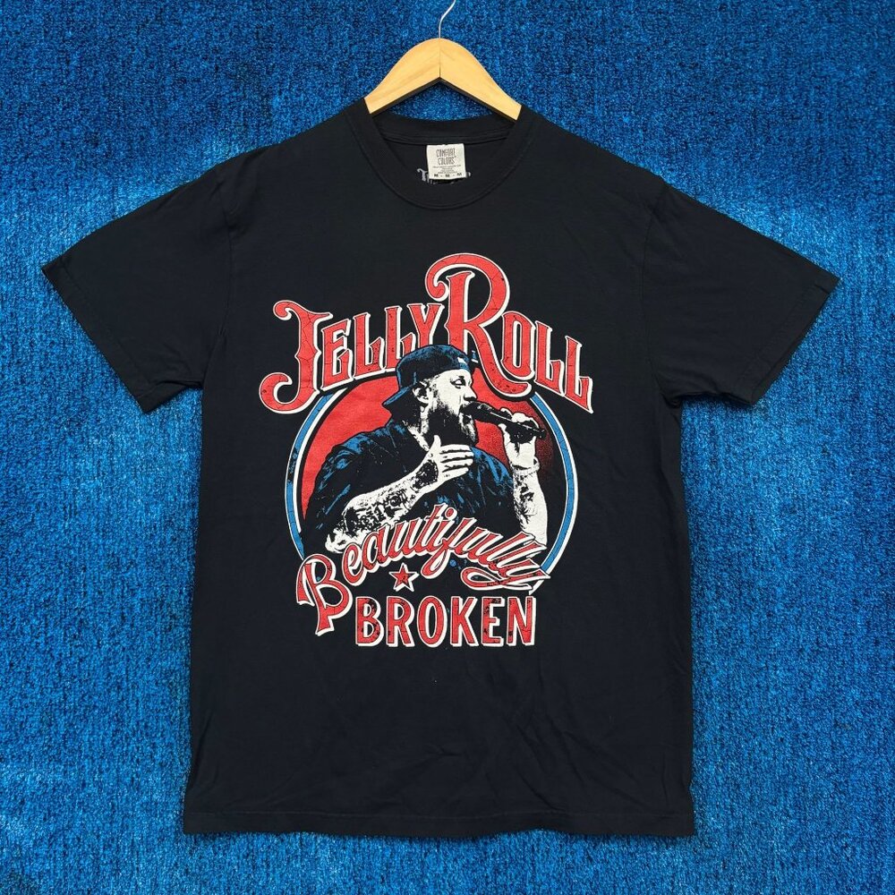 Jelly Roll “Beautifully Broken” Graphic T-Shirt Size M